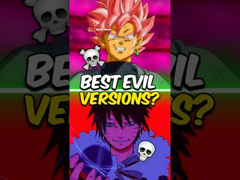 5 Best EVIL Versions of MAIN Characters in Anime 😳? || #shorts #anime