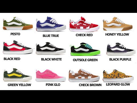 EVERY PAIR OF VANS KNU SKOOL WITH NAMES