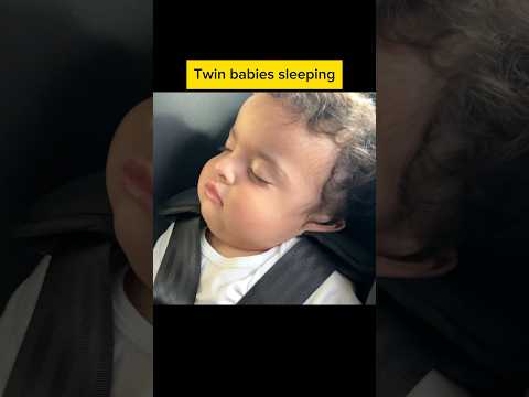 Twin babies sleeping  #baby #twins #funny #twinlittle #twinbabies ￼