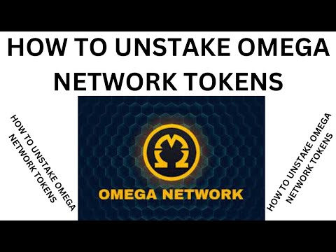 HOW TO UNSTAKE OMEGA NETWORK TOKENS ON THE OMEGA NETWORK APP.