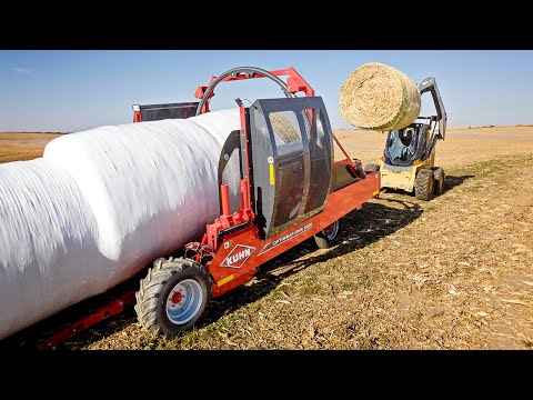 Wrapping Cow Bedding - KUHN Optiwrap OWR 6000