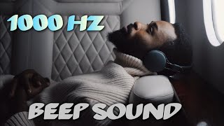 1000Hz Beep Sound | ADHD Focus Sound | ASMR Sounds | 1 hour Dark Screen