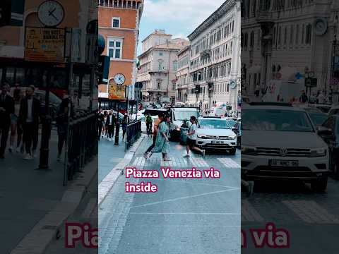 Piazza Venezia via inside #shorts #viral #travel #shortsfeed #venezia #roma #italy