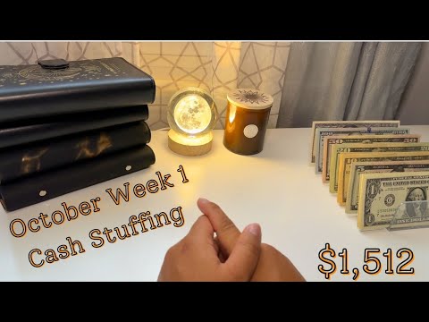 CASH STUFFING $1,512 - OCTOBER WEEK 1 - TRAVEL NURSE INCOME