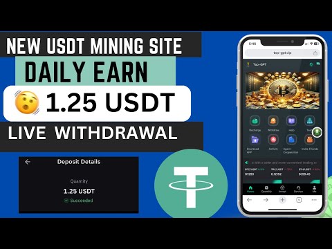 New Top-GPT USDT mining site | daily income website | best trusted usdt earning website.