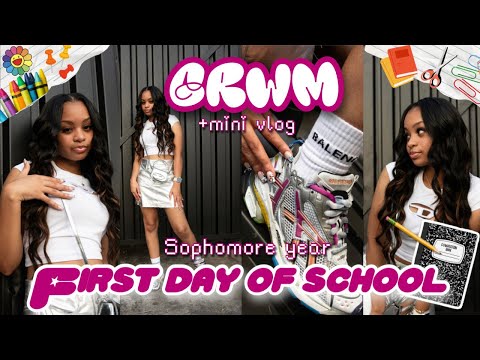 GRWM: First Day Of School Sophomore Year + School Vlog 2023 | *i drove to school | Ra’Mariah Alexia