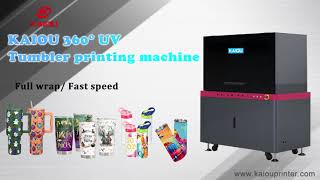 KAIOU 360 Rotary UV Printer for tumbler and water bottle