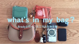 【Item】what's in my bag？| Bradyのかばんの中身|気になる重さ 長さ 耐水力まで