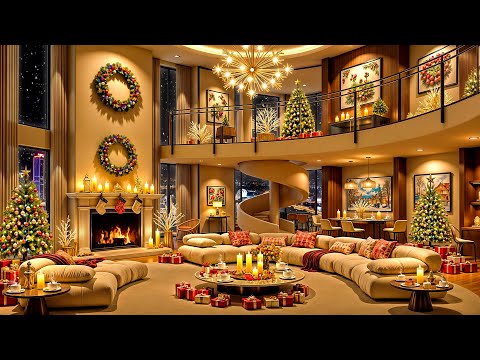 Christmas Vibes 🎄 Luxury Apartment Ambience ❄ Christmas Jazz Music 2025 for Stress Relief & Relaxing