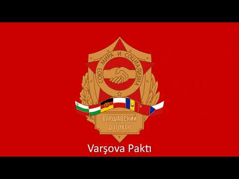 Varşova Paktı üyeleri Animasyonlu Bayrakları - Animated Flag