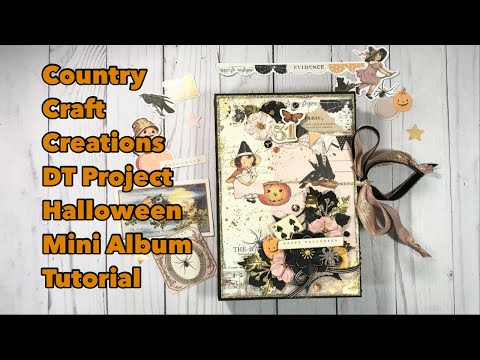 Halloween Mini Album Tutorial CCC DT Project | Prima| Twilight Collection