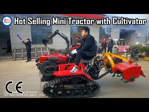 Hot Sale Mini Tractor with Cultivator for Small Garden and Farm