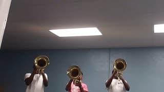 Talladega College Old band room (Girl you loud-Chris Brown) Eupho Articulating!!!