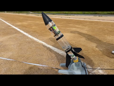 水ロケットの発射実験