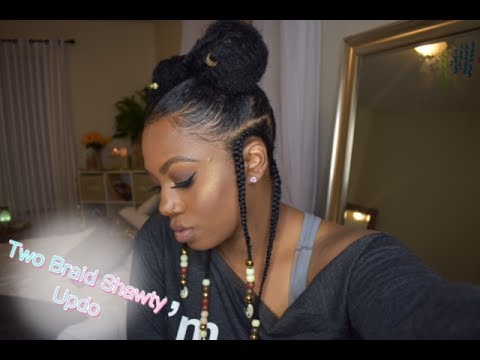 Two Braid Shawty Updo | HairByMason