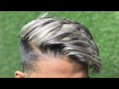 ASH GREY HAIR COLOR FOR MEN