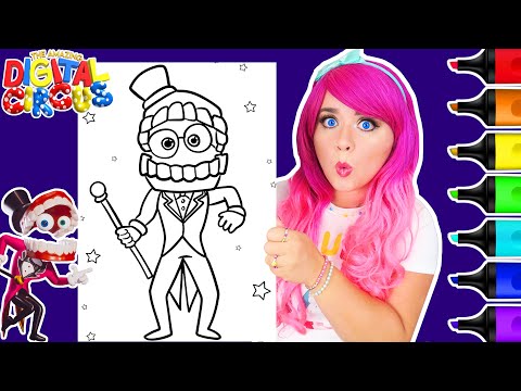 Coloring Caine The Amazing Digital Circus Coloring Page | Ohuhu Art Markers