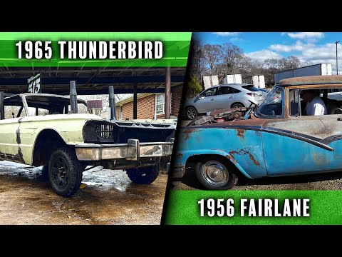 1965 Thunderbird Demolition Derby Car & 1956 Ford Fairlane Project Updates! #oldcars