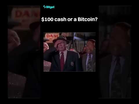 Cash or one BTC...its obvious right? Nope! #cryptomemes #memes #bitget #crypto #funny #bitcoin #btc