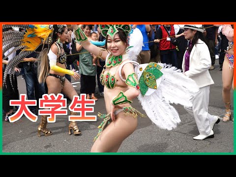 4K 美人女子大生 サンバカーニバル ウニアン 肉フェス お台場 2024