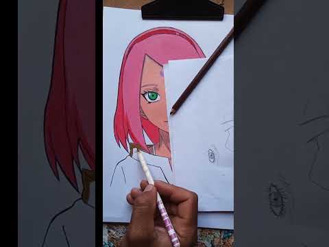 drawing Sakura Haruno #2 #Animenaruto #desenhos #Shorts