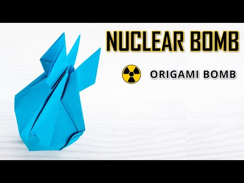 How to make an Origami Paper NUCLEAR BOMB - DIY War Toys