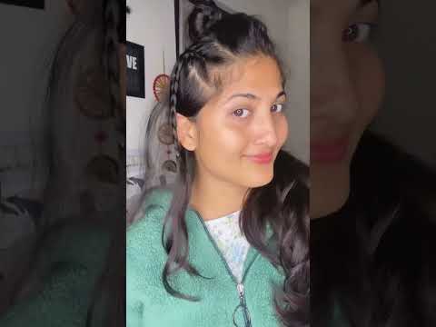 Easy high Ponytail hairstyle ￼for school and college girls 😍| ponytail hairstyle hack #hairstyles