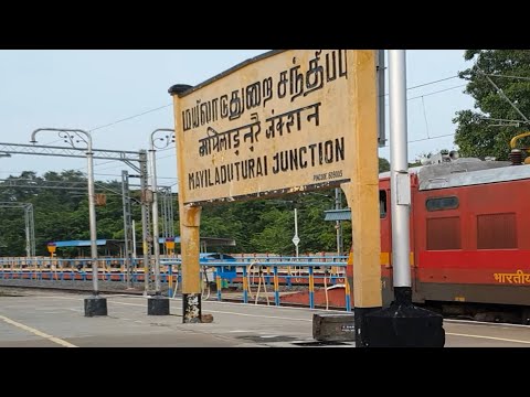 Mayiladuthurai Junction railway station Tamil Nadu, Indian Railways Video in 4k ultra HD