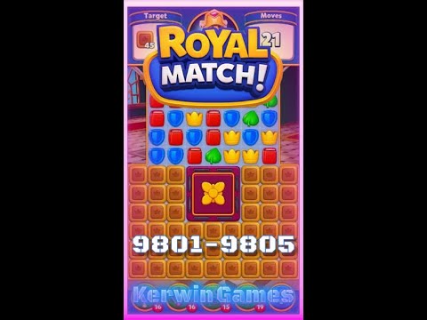 Royal Match Level 9801 9802 9803 9804 9805 - No Boosters Gameplay