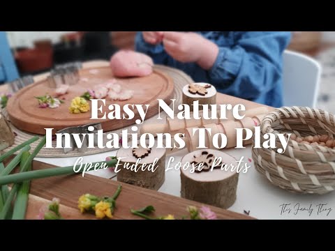 Easy Nature Inspired Play Ideas At Home | Toddler Play Ideas