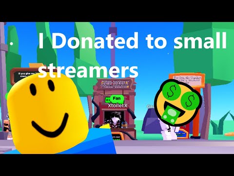 Mr.Roblox parody donating to Roblox streamers