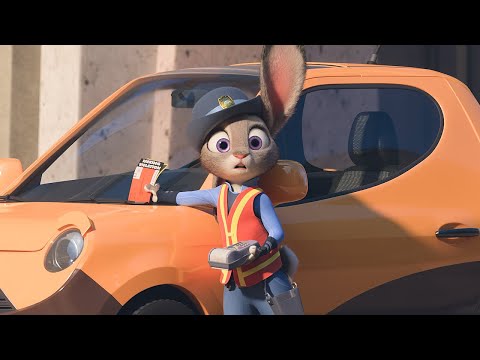 주디 주차 단속 장면 | 주토피아 (Zootopia, 2016) [4K]