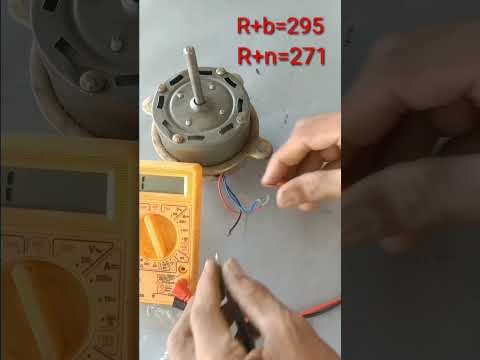 How to check mini cooler motor winding with multimeter// shorts