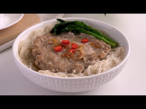 Chinese Style Steamed Minced Pork with Vermicelli, Easy One Bowl Recipe