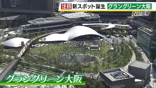 「１００％楽しみ」グラングリーン大阪が先行まちびらき！うめきた公園や日本初進出のホテルなど“新しもん”好きの関西人らで賑わう（2024年9月6日）