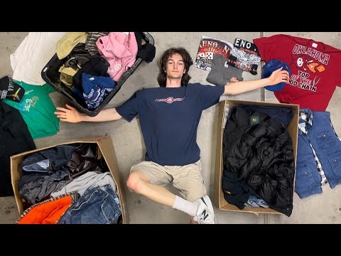 100Lbs of Vintage Clothing Haul