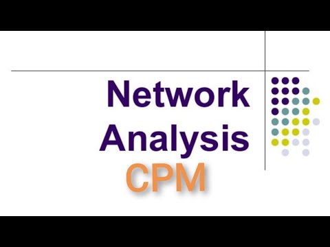 3.1 MANAGEMENT SCIENCE/ NETWORK ANALYSIS/ CPM( CRITICAL PATH METHOD)