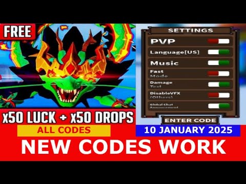 *NEW* [🔥Free Dragon Rework + Sea 4🌊] Z PIECE ROBLOX | NEW CODES AND ALL CODES | JANUARY 10, 2025