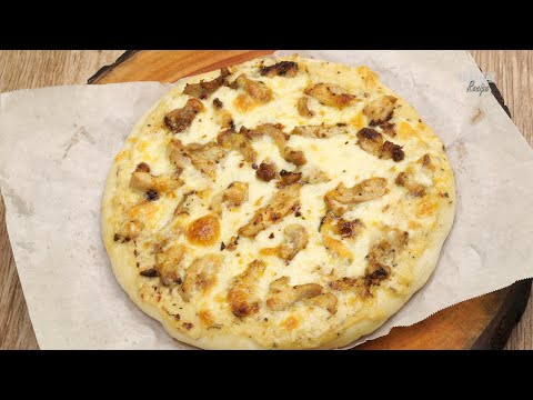 Creamy chicken pizza , SO DELICIOUS !