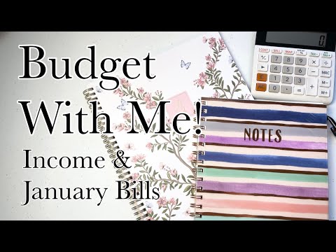 BUDGET WITH ME - REAL NUMBERS | Prepping for January’s Bills & December Income Explanation