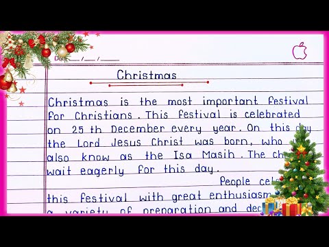 Essay on Christmas Day in English 🎄 || Christmas Day essay writing || Essay on Christmas ||