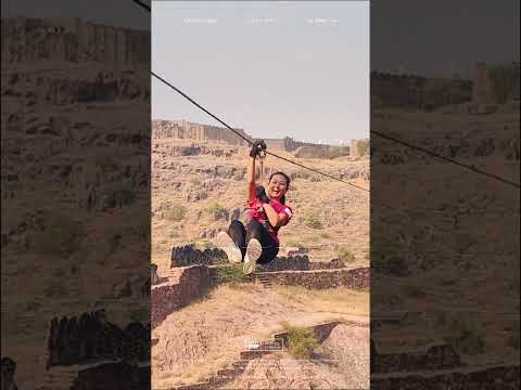 India 🇮🇳 Flying Fox at Mehrangarh Fort, Jodhpur, Rajasthan