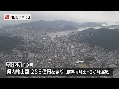 貿易額は3か月連続の輸入超過　輸出では船舶類　輸入では鉱物性燃料の価格の動向を注視する必要　長崎県内