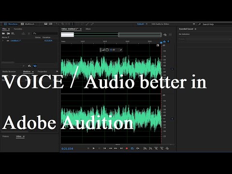 How to make your Voice / Audio better in Adobe Audition - Remove Noise From Audio & Video l Urdu