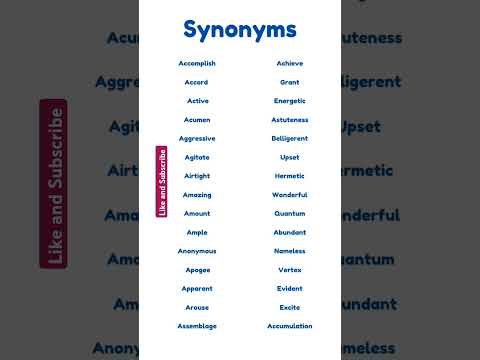 English Vocabulary:Synonyms #english #vocabulary #Synonyms #shortsvideo