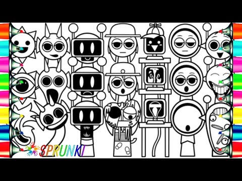 Incredibox Sprunki Coloring Pages / Phase 1 VS Phase 2 VS Phase 3 / NCS Music