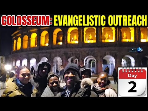 Rome Colosseum Pope Year of Jubilee. Evangelistic Outreach Fishing Souls For Jesus and God's Kingdom