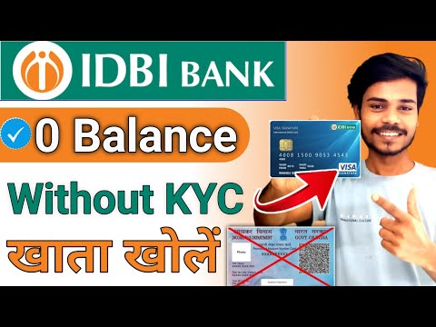 Without KYC | idbi bank zero balance account opening online 2024 | idbi bank account opening online