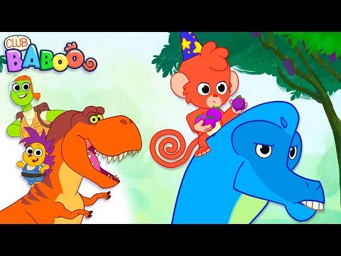 Dinosaur Cartoon Club Baboo | The Brachiosaurus helps Baboo get rid of the Pterodactyl