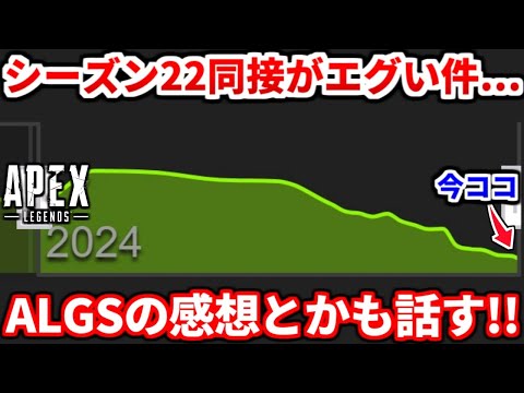 現在のAPEXの同時接続数がエグい件・・ALGSを見た感想も話すわ！ランク分布についても触れてるよ！【APEX LEGENDS立ち回り解説】